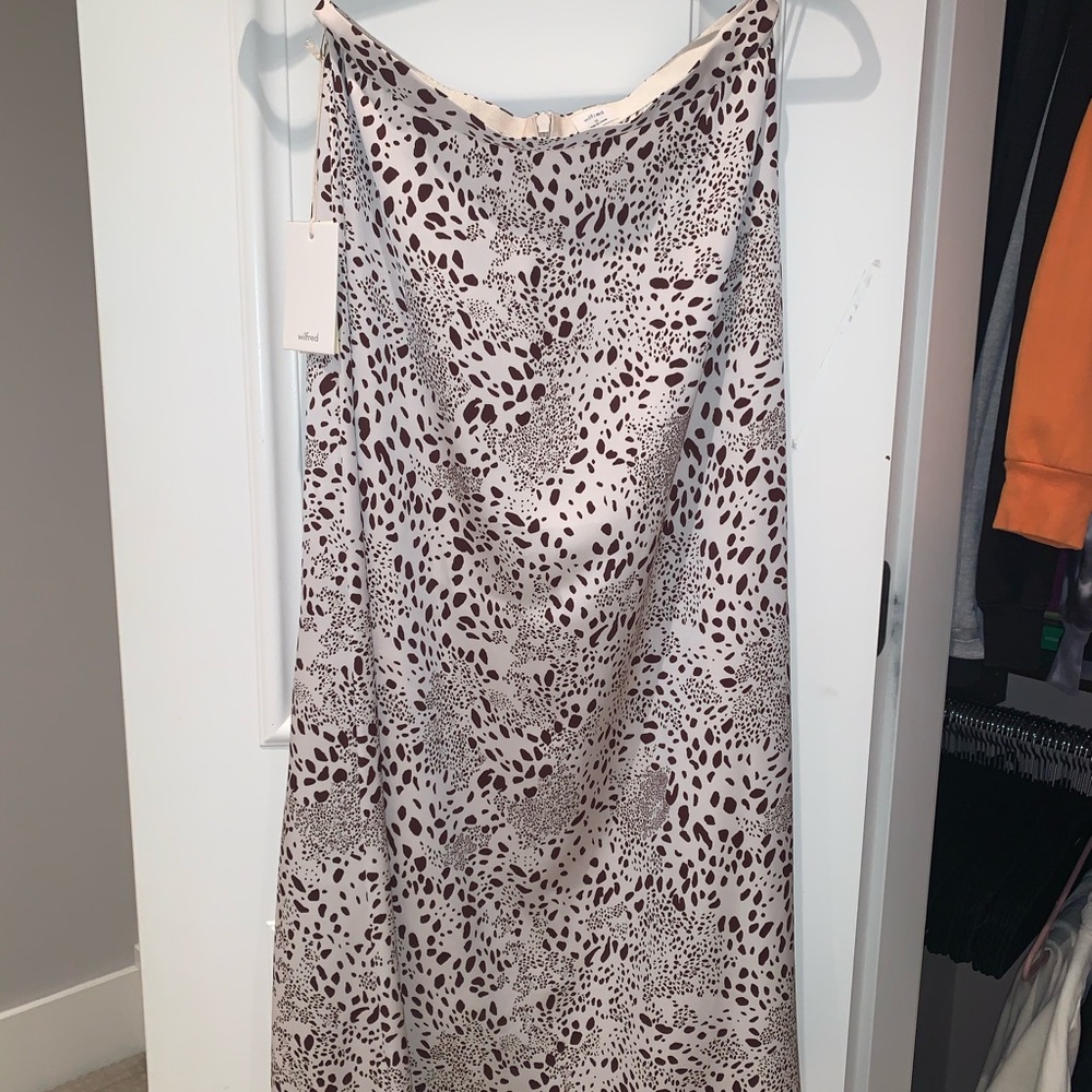 Wilfred Animal Print Midi Skirt